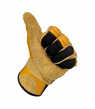 Gants en cuir Biltwell bantam tan noir