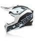 Casco cross Acerbis Linear bianco azzurro