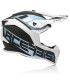 Casco cross Acerbis Linear bianco azzurro