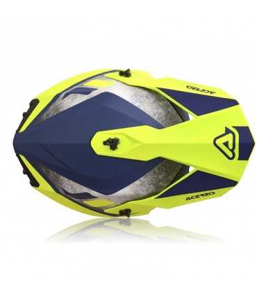 Casco cross Acerbis Linear giallo blu