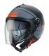 Casco Jet Caberg Riviera V4 Elite antracite arancio opaco