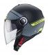 Casque Jet Caberg Riviera V4 Elite anthracite jaune matt