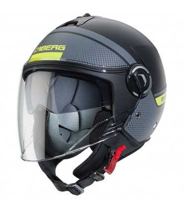 Casco Jet Caberg Riviera V4 Elite antracite giallo opaco