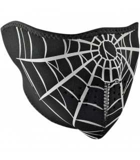 ZAN HEADGEAR HALF FACE MASK SPIDER WEB ONE SIZE