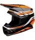 Casco cross Z1R F.I Flank mips nero arancio