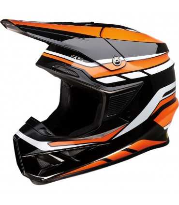 Casco cross Z1R F.I Flank mips nero arancio