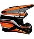 Casco cross Z1R F.I Flank mips nero arancio