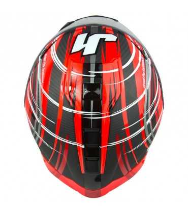 Casco integrale Just-1 J Gpr Carbon Replica Torres rosso