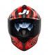 Casco integrale Just-1 J Gpr Carbon Replica Torres rosso