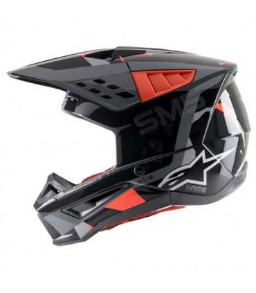 Casquemotocross Alpinestars SM5 Rover noir rouge