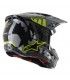 Casquemotocross Alpinestars SM5 Rover noir jaune