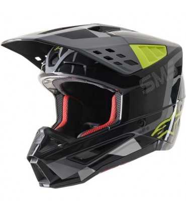 Alpinestars SM5 Rover Motocross Helm schwarz gelb