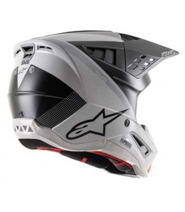 Casquemotocross Alpinestars SM5 Rayon gris noir