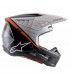 Alpinestars SM5 Rayon Motocross Helm schwarz weiß orange