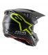 Casquemotocross Alpinestars SM5 Compass noir jaune