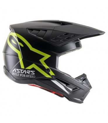 Alpinestars SM5 Compass Motocross Helm schwarz gelb