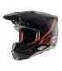 Alpinestars SM5 Compass Motocross Helm schwarz orange