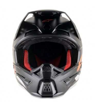 Casquemotocross Alpinestars SM5 Compass noir orange