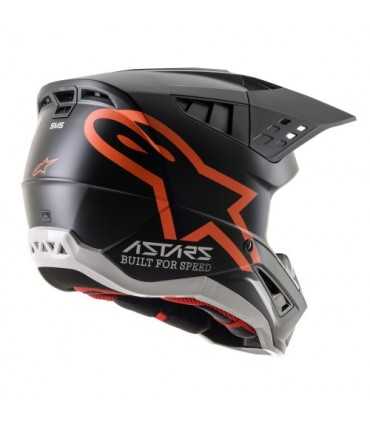 Alpinestars SM5 Compass Motocross Helm schwarz orange