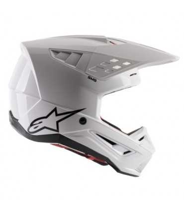 Casco motocross Alpinestars SM5 solid bianco