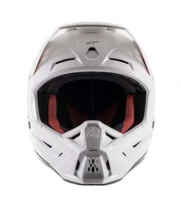 Casco motocross Alpinestars SM5 solid bianco