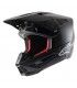 Casco motocross Alpinestars SM5 solid nero opaco