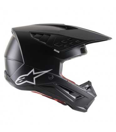 Casco motocross Alpinestars SM5 solid nero opaco