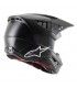 Casco motocross Alpinestars SM5 solid nero opaco