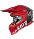 Casque cross Just-1 J39 Kinetic Camo rouge