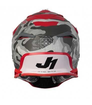 Casque cross Just-1 J39 Kinetic Camo rouge