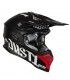 Casque cross Just-1 J39 Rock noir matt rouge