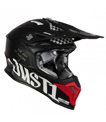 Cross helmet Just-1 J39 Rock black matt red