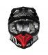 Casque cross Just-1 J39 Rock noir matt rouge