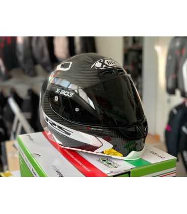 Integralhelm X-lite X-803 Rs Ultra Carbon Hot Lap weiß