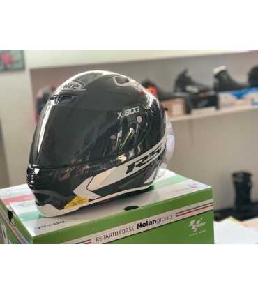 Casque X-lite X-803 Rs Ultra Carbon Hot Lap blanc