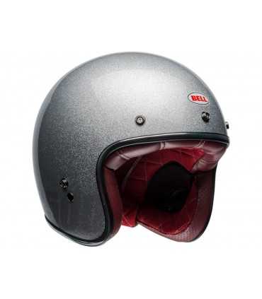 BELL Benutzerdefiniert 500 DLX Helm Gloss Silver Flake