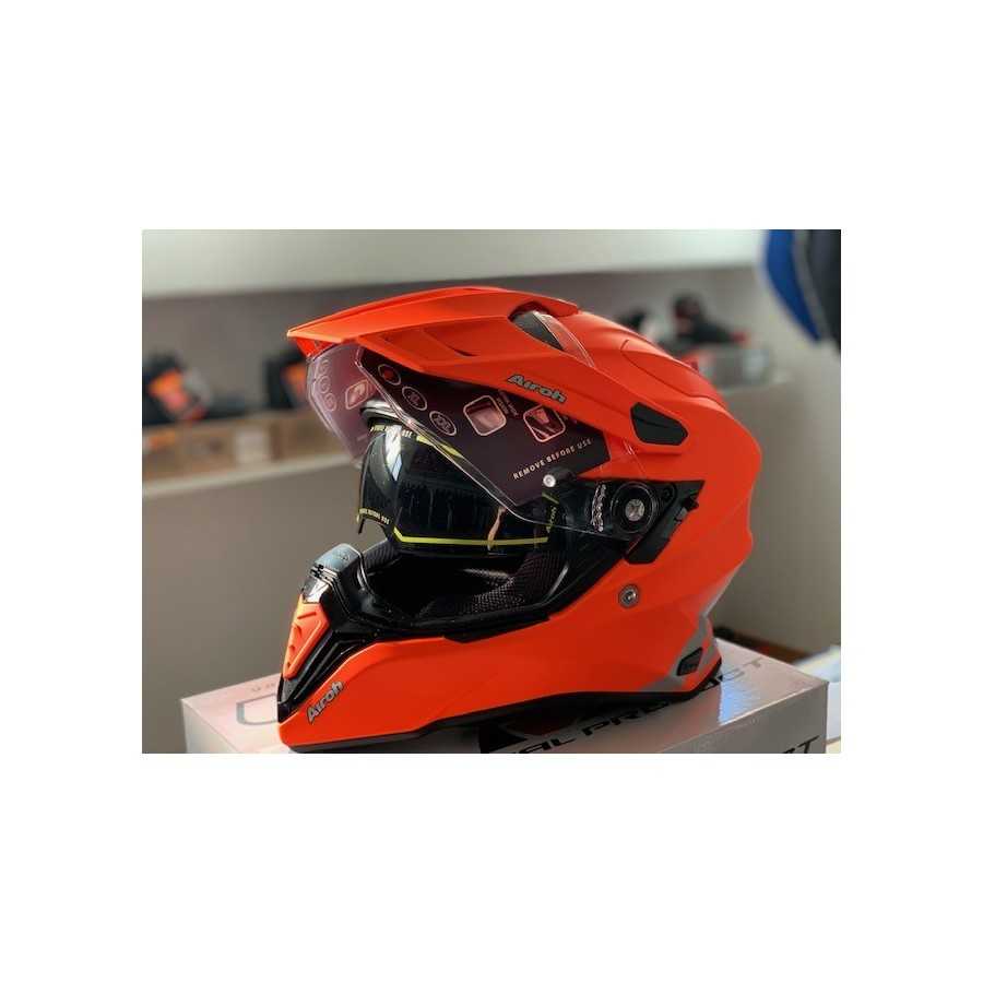 Casco Adventure Airoh Commander Boost Arancio opaco - EuroBikes