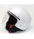 Ein Micro pearl white Jet Helm