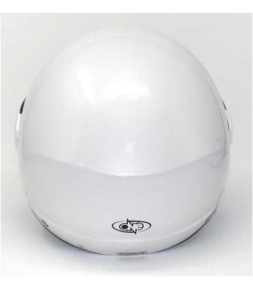 Ein Micro pearl white Jet Helm