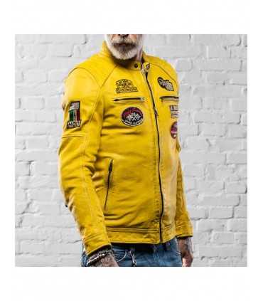 GIACCA IN PELLE HOLY FREEDOM ZERO Evolution GIALLO