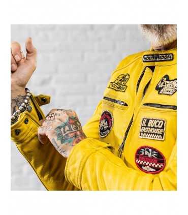 HOLY FREEDOM ZERO Evolution LEATHER JACKET YELLOW