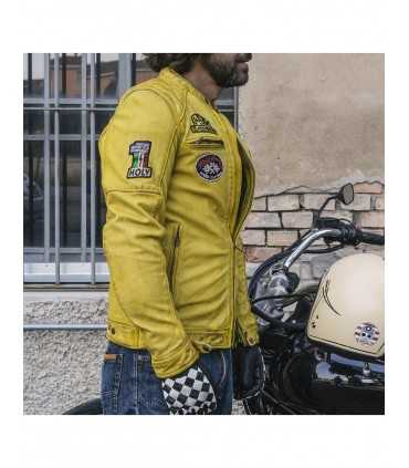 GIACCA IN PELLE HOLY FREEDOM ZERO Evolution GIALLO