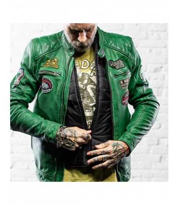 GIACCA IN PELLE HOLY FREEDOM ZERO GREEN EVOLUTION