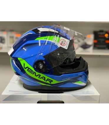 Casco Vemar Zephir Lunar blu giallo