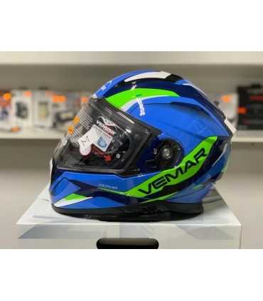 Casque Vemar Zephir Lunar bleu jaune