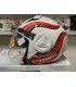 Casco jet Vemar Breeze bianco rosso