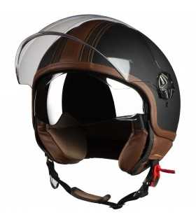 Motocubo Top Cube Jet-Helm matt schwarz