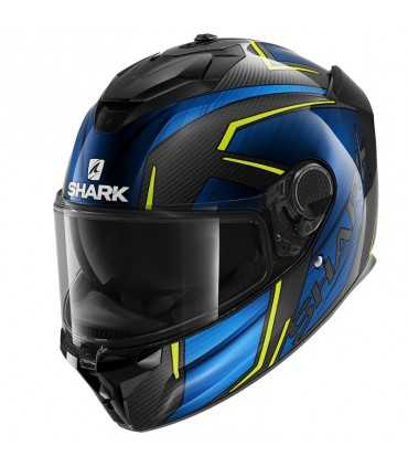 Casco Shark Spartan GT Carbon Kromium blu