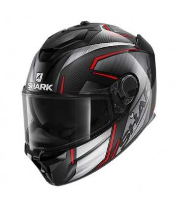 Casco Shark Spartan GT Carbon Kromium rosso