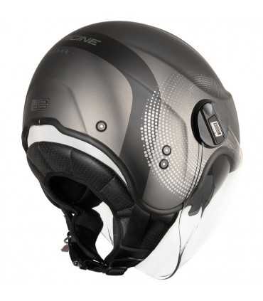 Casco jet Origine Alpha Track titanio opaco